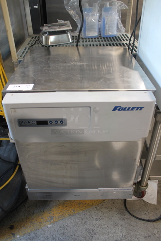 2020 Follett REF4P-0R-00-00 Stainless Steel Commercial Single Door Undercounter Performance Plus Cooler. 115 Volts, 1 Phase. Tested and Working!