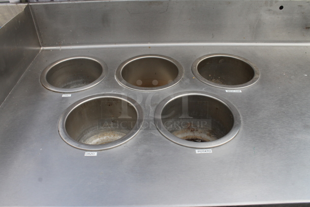 Stainless Steel Commercial Table w/ Sink Bay, 8 Steam Wells and Under Shelf. - Image 6 of 11