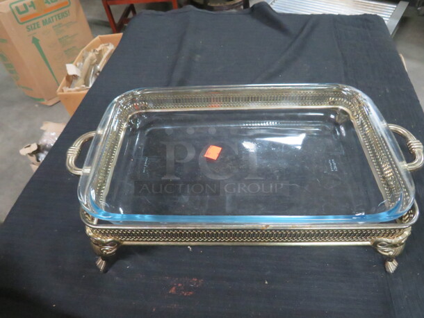 One Serving Dish With Lid. 16X8X4 - Image 2 of 2