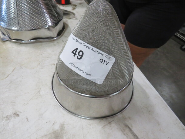 One Stainless Steel Cone Strainer.