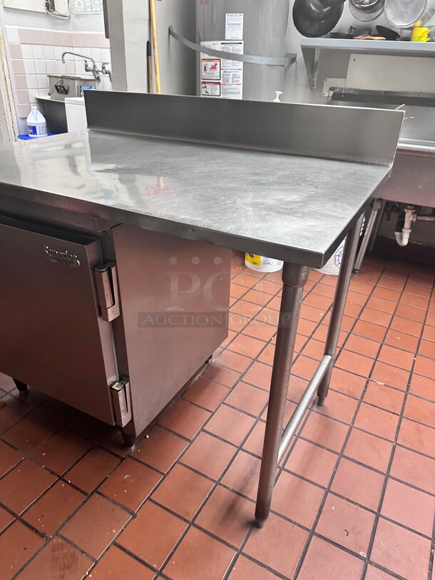 Commercial Stainless Steel Prep Table With Under counter Refrigerator NSF  - Image 5 of 7