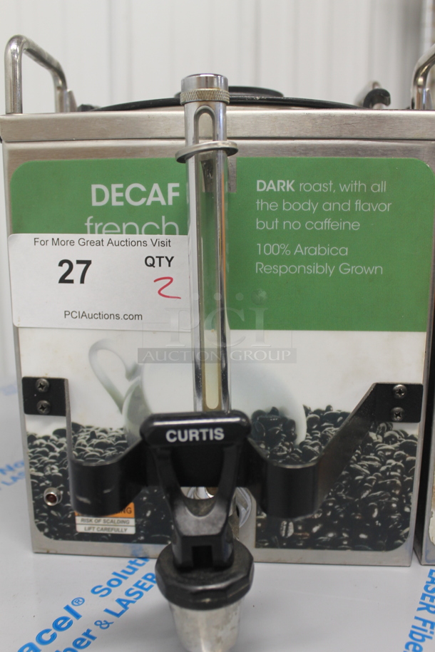 2 Curtis GEM3IF419-001 AND GEM3IF419-003 Commercial Stainless Steel Countertop Coffee Maker/Dispenser. 120V, 1 Phase. 2 Times Your Bid!  - Image 10 of 10