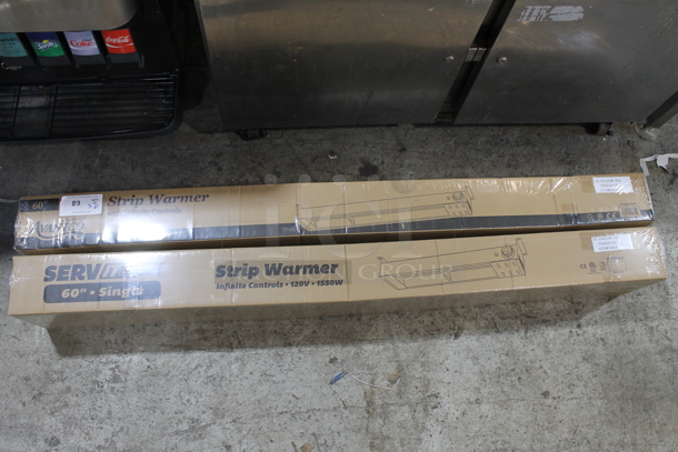 2 BRAND NEW! Stainless Steel Commercial 60" High Wattage Strip Warmer; ServIt 423SWI60CP and Avantco 177SW60INCP. 120 Volts, 1 Phase. 2 Times Your Bid! - Image 2 of 6