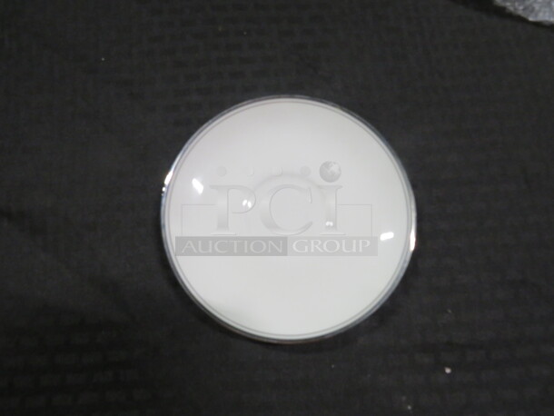 6.5 Inch Silver Rim Saucer. 10XBID - Image 1 of 2
