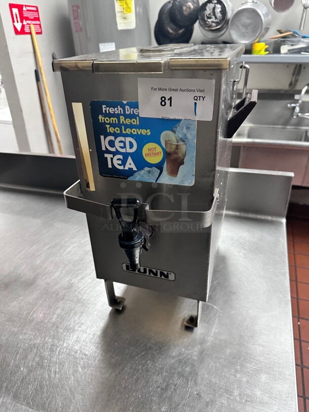 Clean! BUNN TD4 SQUARE Commercial ICED TEA DISPENSER S/N C42872 NSF  - Image 1 of 7