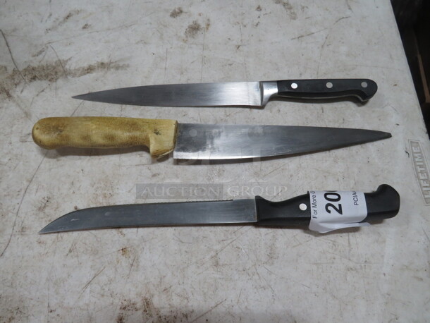 Assorted Chef Knife. 3XBID - Image 1 of 1