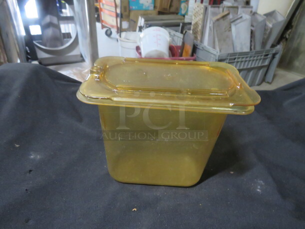1/9 Size 6 Inch Deep Food Storage Container With Lid. 7XBID