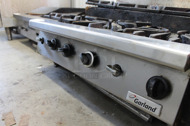 LATE MODEL! Garland Stainless Steel Commercial Countertop Natural Gas Powered 2 Tier 6 Burner Range. - Image 4 of 8