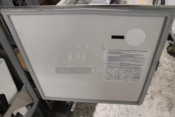 BRAND NEW SCRATCH AND DENT! Silver King SKMAJ2/C4 Stainless Steel Commercial Countertop Milk Dispenser. 115 Volts, 1 Phase. Tested and Working! - Image 3 of 5