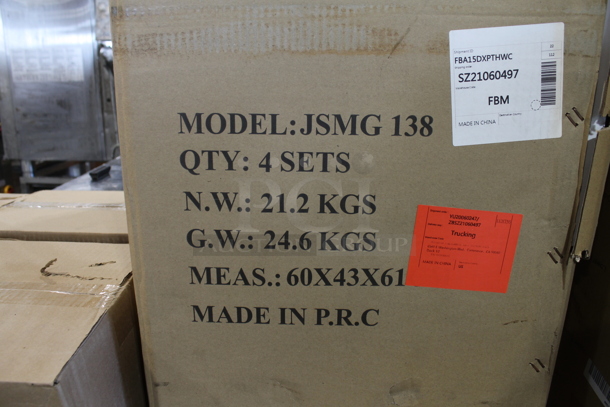 4 BRAND NEW IN BOX! Jasun JSMG 138 Metal Countertop Meat Grinder. 110 Volts, 1 Phase. 4 Times Your Bid! - Image 3 of 6