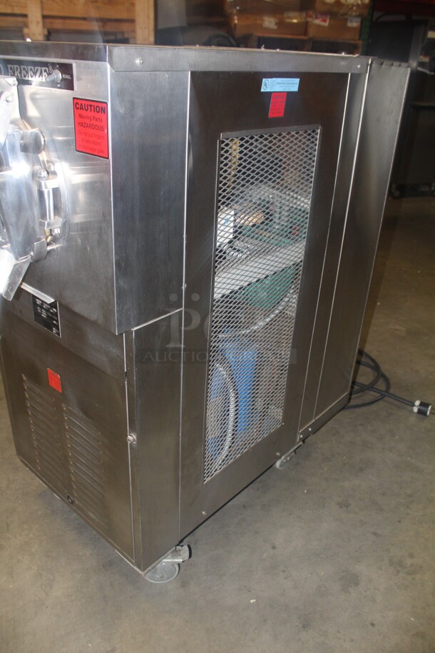 AMAZING! Emery Thompson/Electro Freeze Model 20LA-SP Commercial Stainless Steel Batch Freezer On Casters. 23.5x42x53. 220V/60Hz. 3 Phase. Working When Pulled! - Image 3 of 6