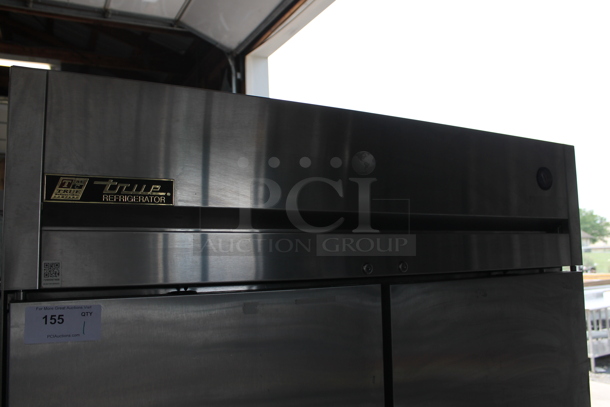 2015 True TG2R-2S ENERGY STAR Stainless Steel Commercial Two Door Reach In Cooler w/ Poly Coated Racks. 115 Volts, 1 Phase. Tested and Working! - Image 2 of 10