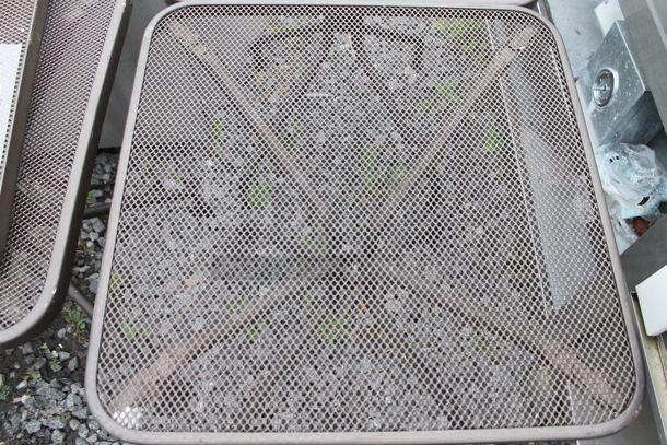 2 Metal Mesh Patio Tables. 2 Times Your Bid! - Image 2 of 3