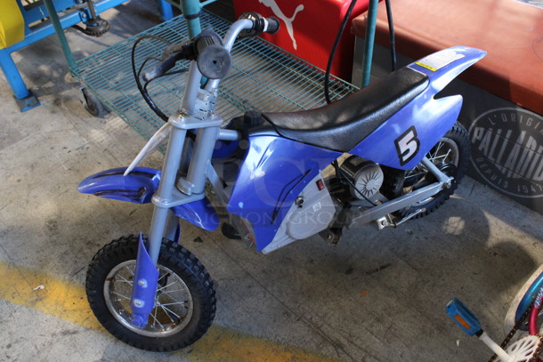 Blue Children's Dirt Bike Style Bicycle. 25x50x29