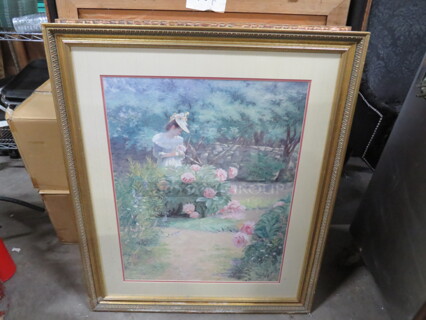 One 32X38 Framed Picture.