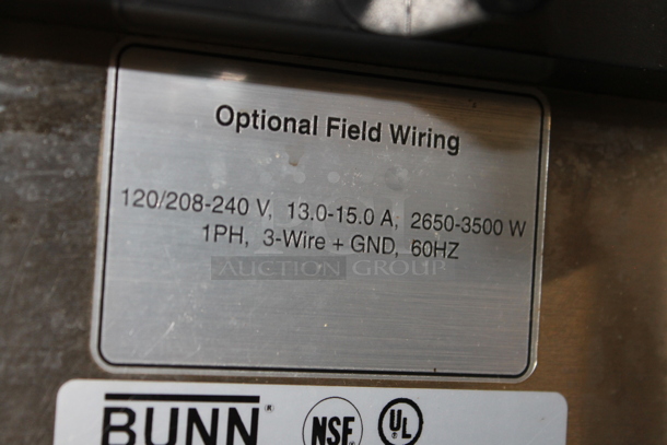 Bunn ITCB-DV Stainless Steel Commercial Countertop Iced Tea Machine w/ Poly Coated Brew Basket. 120 Volts, 1 Phase. - Image 7 of 10