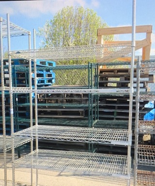 One  Metro Shelf With 5 Shelves. 48X24X86