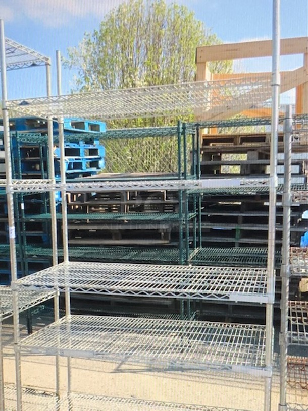 One  Metro Shelf With 5 Shelves. 48X24X86 - Image 1 of 1