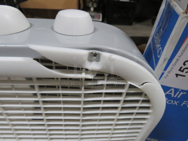 One NEW Lasko Box Fan. Cracked On Top See Pic. - Image 2 of 2