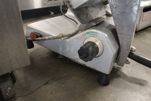 Stainless Steel Commercial Countertop Meat Slicer w/ Blade Sharpener. 115 Volts, 1 Phase.  Cannot Test - Unit Needs New Power Switch - Image 5 of 5