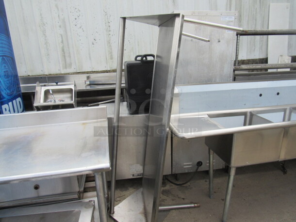 One Stainless Steel Dish Table Over Shelf. 65X30X34 - Image 1 of 2