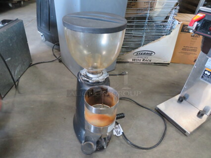 One Cecilware Hey Cafe Coffee Grinder. #HC-600. 110 Volt. Top Is Cracked.