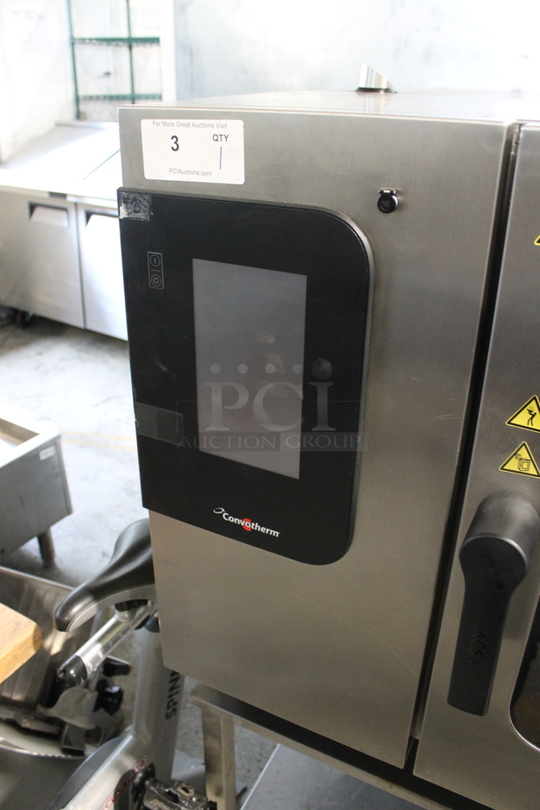 Convotherm C4eT 6.20 GS - N Stainless Steel Commercial Natural Gas Powered Combination Convection Oven on Stainless Steel Equipment Stand w/ Commercial Casters. 68,200 BTU. - Image 2 of 10
