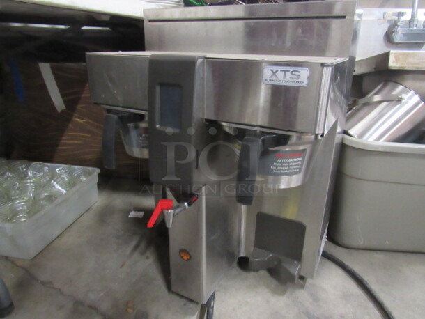One Fetco Dual Coffee Brewer With Filter Baskets. Model# CBS-2132-XTS. 208/240 Volt. 19.5X16X26.5. - Image 2 of 2