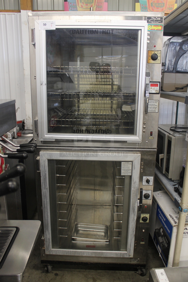 DeLuxe CR-2-3S Stainless Steel Commercial Bakery Oven Proofer on Commercial Casters. 120/208 Volts, 3 Phase.  - Image 1 of 8