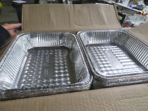 One Box Of 100 Half Size Steam Table Pans. - Image 1 of 1