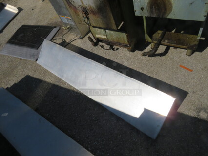 One Stainless Steel Shelf With Brackets. 60X11X11