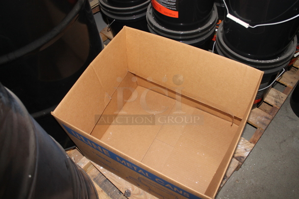 ALL ONE MONEY! PALLET LOT of 3 Metal Barrels. BUYER MUST REMOVE. - Image 4 of 6