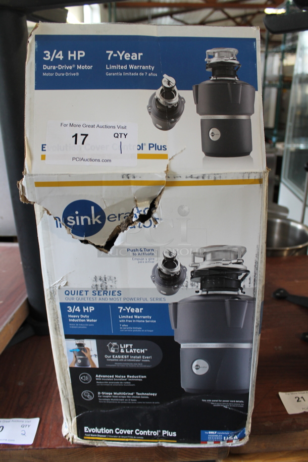 IN ORIGINAL BOX! Insinkerator CVR CNTRL PLUS-5 Garbage Disposal. 120 Volts, 1 Phase.  - Image 1 of 9