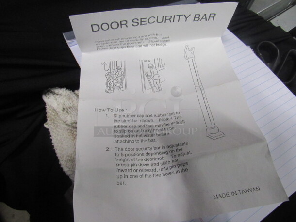 One New Security Door Stop Bar.  - Image 2 of 2