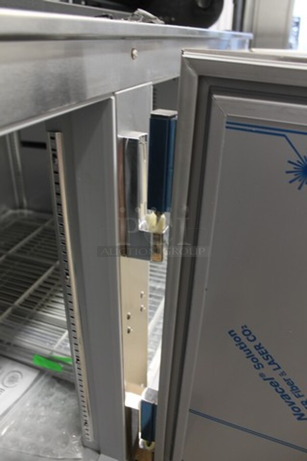 BRAND NEW SCRATCH AND DENT! Beverage Air UCR93AHC Stainless Steel Commercial 3 Door Undercounter Cooler. 115 Volts, 1 Phase. Tested and Working! - Image 8 of 10