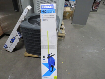 One Kobalt 40 Volt Max Cordless Hedge Trimmer.