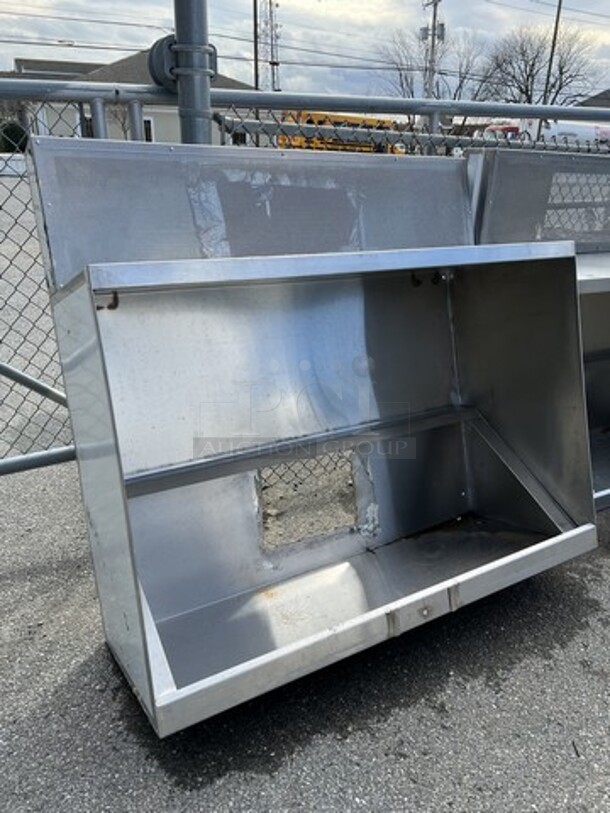 5' Stainless Steel Commercial Grease Hood w/ Make Up Fan Frame. 62x58x24 - Image 2 of 4