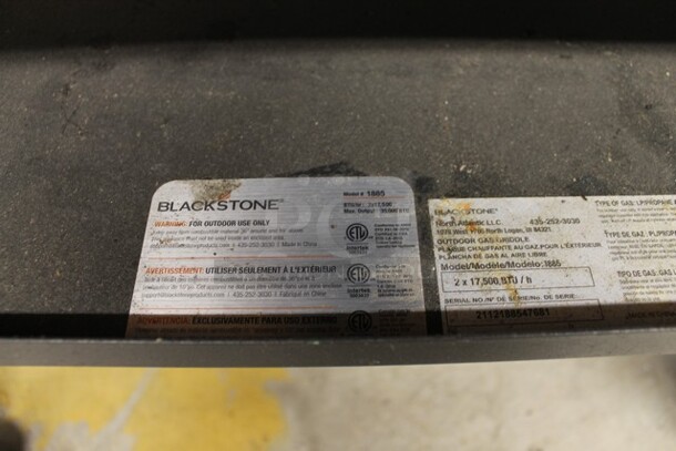 Blackstone 1885 Metal Portable Propane Gas Powered Griddle. - Image 4 of 5