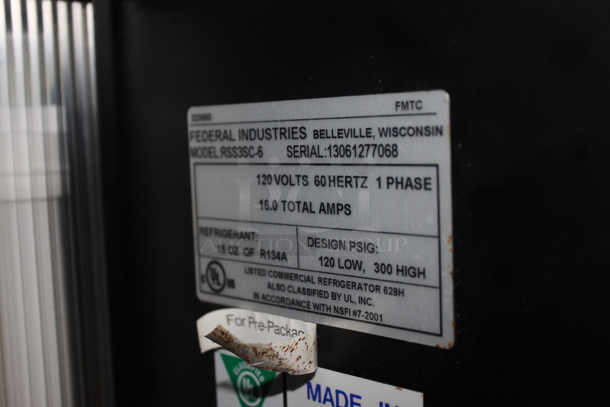 Federal Industries RSS3SC-6 Metal Commercial Cooler. 120 Volts, 1 Phase. Tested and Working! - Image 7 of 7