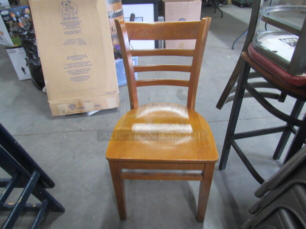 Solid Wooden Chair. 3XBID