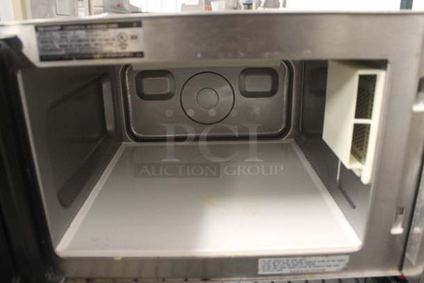 Sharp R-21LCFS Stainless Steel Commercial Countertop Microwave Oven. 120 Volts, 1 Phase. - Image 5 of 7