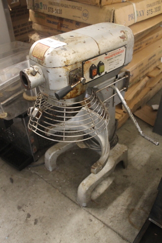 Thunderbird Metal Commercial Countertop Planetary Dough Mixer w/ Bowl Guard. 115 Volts, 1 Phase. Appears To Be 20 Quart. Tested and Does Not Power On