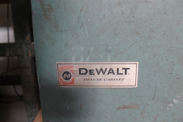 DeWalt Metal Deluxe Cabinet w/ Black & Decker R 1450 Electrical Box. BUYER MUST REMOVE. - Image 7 of 11