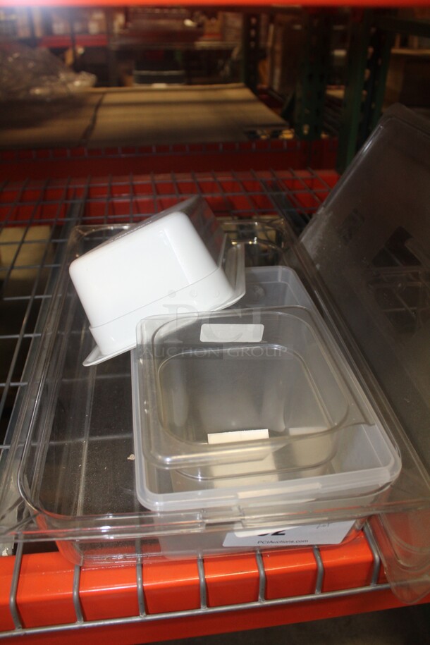 ALL ONE MONEY! Lot Of Various Plastic Insert/Pans And Lid  - Image 3 of 3