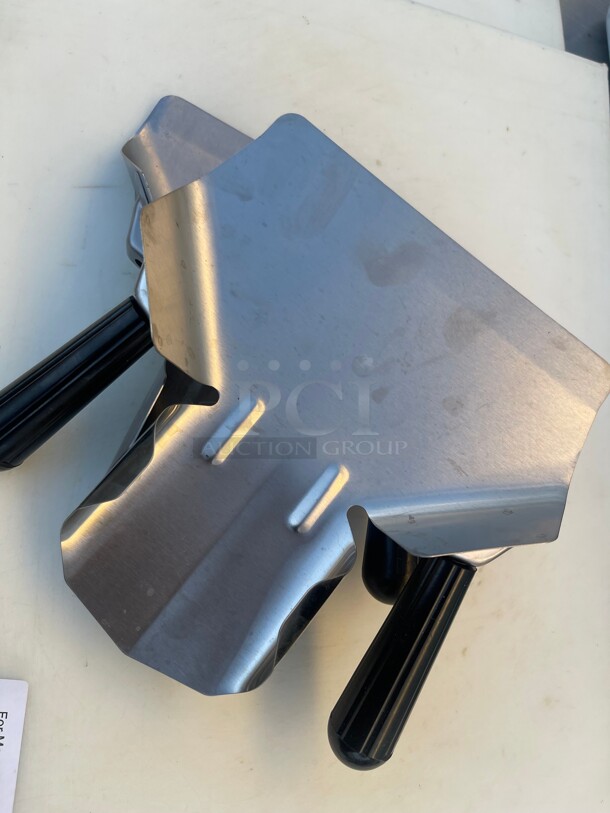 Choice 9 inch x 8 inch Stainless Steel Right Handle French Fry Scoop - Image 3 of 3