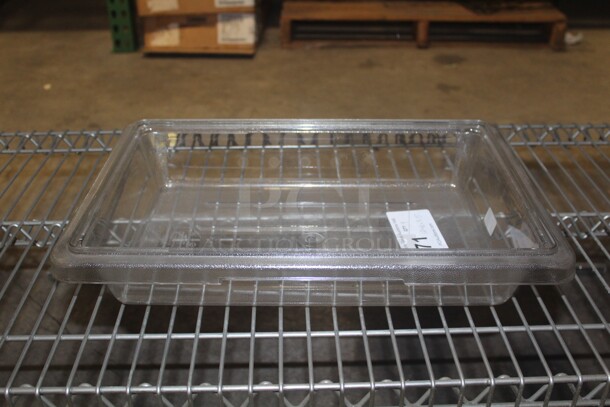 NEW! 9 Cambro Clear Polycarbonate Food Storage Boxes. 12x18x3.5. 9X Your Bid!  - Image 1 of 1