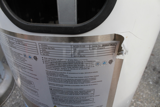 NCZH-G-S Metal Floor Style Propane Gas Patio Heater. 48,000 BTU. - Image 5 of 6