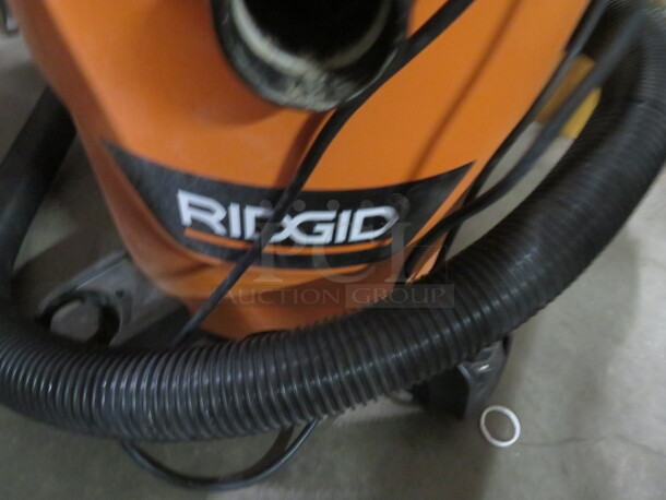 One Ridgid Wet/Dry Shop Vac With Attachments. #HD12000. 120 Volt. 5.0php. - Image 3 of 3