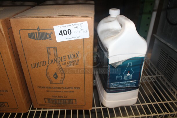 NEW! 1 Box (2 Count) Plus 1 Bottle Hollowick Liquid Candle Wax Old Candle And Lamp Fuel. 3X Your Bid!  - Image 1 of 1