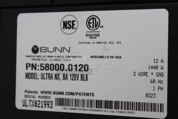 BRAND NEW SCRATCH AND DENT! 2023 Bunn ULTRA NX Stainless Steel Commercial Countertop 2 Hopper Slushie Machine. 115 Volts, 1 Phase. Tested and Working! - Image 6 of 6